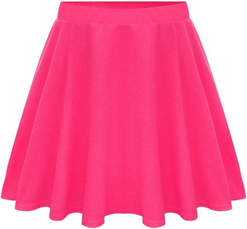 RITERA Y2K Plus Size Mini Skirt High Waisted Casual Outfit Ladies Oversized Flared Plain Skater Skirt Stretchy Elastic Waist Flared Red Basic Skrits 4X 26W at Amazon Women’s Clothing store
