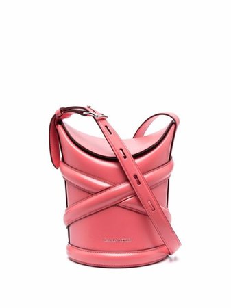 Alexander McQueen The Curve bucket bag with Express Delivery - FARFETCH