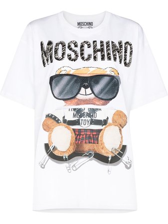 Moschino teddy bear-print T-shirt - FARFETCH