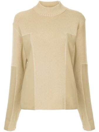 Chanel Pre-Owned Panelled Turtleneck Jumper - Farfetch