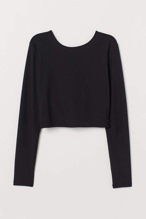 Open-backed Top - Black