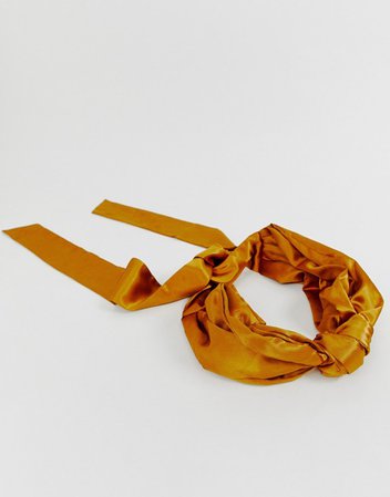 ASOS DESIGN knot front headscarf | ASOS