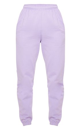 Lilac Casual Joggers | Trousers | PrettyLittleThing