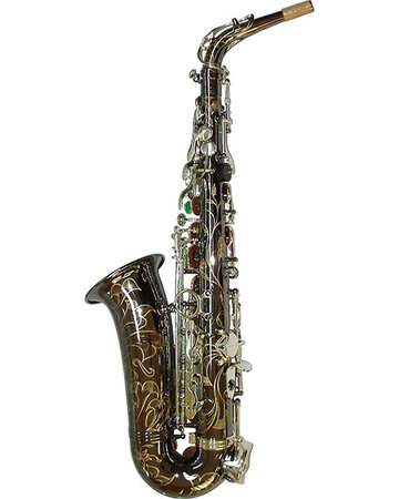ALLORA : Allora Paris Series Professional Alto Saxophone AAAS-805 – Black Nickel Body – Silver Plated Keys