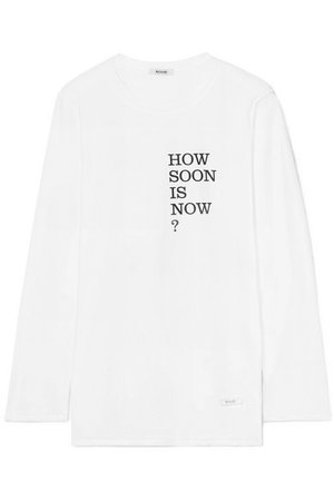BLOUSE | How Soon Is Now? printed cotton-jersey top | NET-A-PORTER.COM