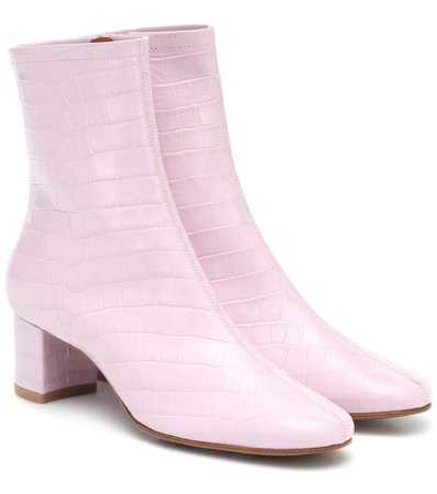 Sophia Leather Ankle Boots - By Far | Mytheresa