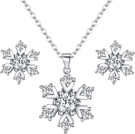 snowflake jewelry set
