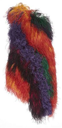 16Arlington Asymmetric Feather-Embellished Dress