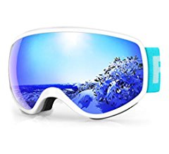 Amazon.com : Kids Ski Goggles, Findway Kids Snow Snowboard Goggles for Boys Girls Toddler Age 3-8 4-7, Helmet Compatible, Anti Fog Double-Layer Lenses, 100% UV400 Protection, Non-slip Strap : Clothing