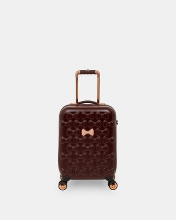 Bow detail cabin suitcase - Maroon | Bags | Ted Baker