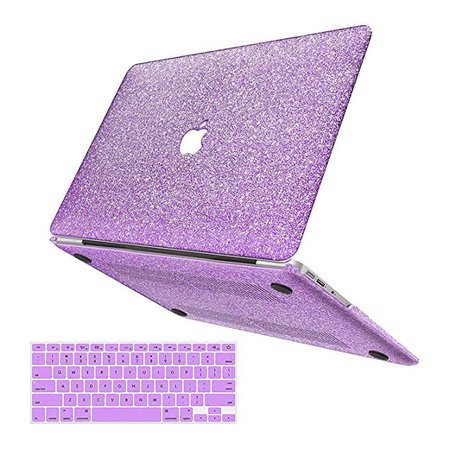 Amazon.com: MacBook Air 13 inch Case,Anban Glitter Bling Smooth Protective Laptop Shell Slim Snap On Case with Keyboard Cover Compatible Mac Air 13" (A1369 & A1466,Older Ver 2010-2017 Release),Shining Rose Gold: Computers & Accessories