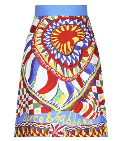 Dolce & Gabbana graphic print mini skirt