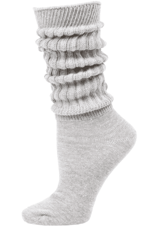 Grey slouch socks