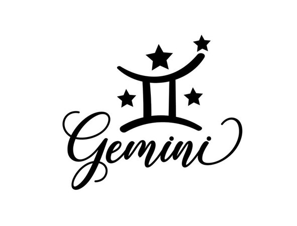 2 Zodiac Sign Gemini Tattoos Astrology Star Signs Temporary | Etsy