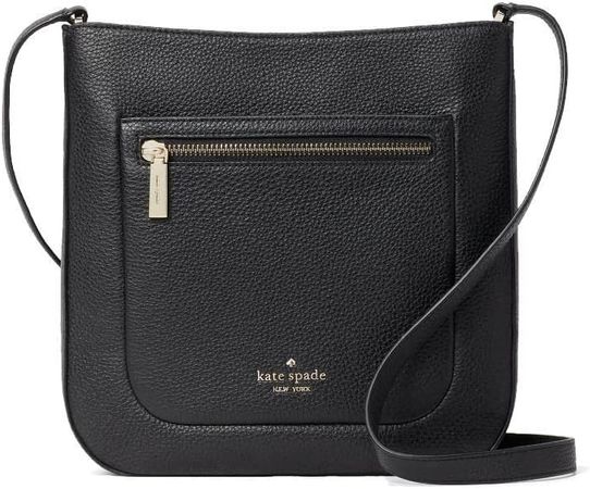 Kate Spade New York Womens Leila Leather Pebbled Crossbody Handbag Black O/S: Handbags: Amazon.com