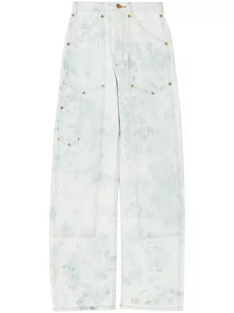 RE/DONE high-waisted Bleached Jeans - Farfetch