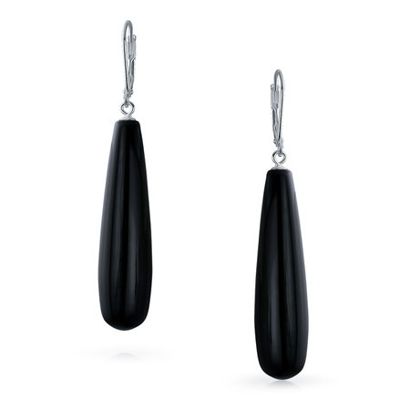 black long earrings - Google Search