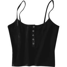 Cropped Snap Button Tank Top