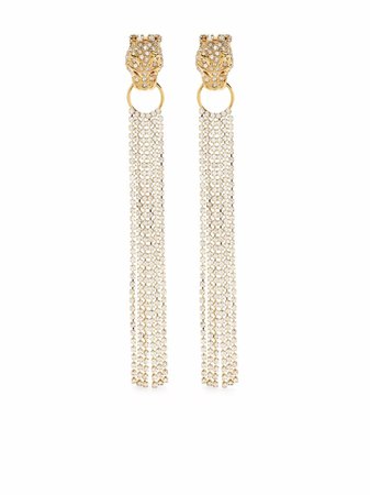 Alessandra Rich crystal-tassel Earrings - Farfetch