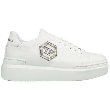 Philipp Plein Shoes Leather Trainers Sneakers Crystal