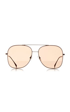 Metal Aviator-Style Sunglasses by Fendi | Moda Operandi