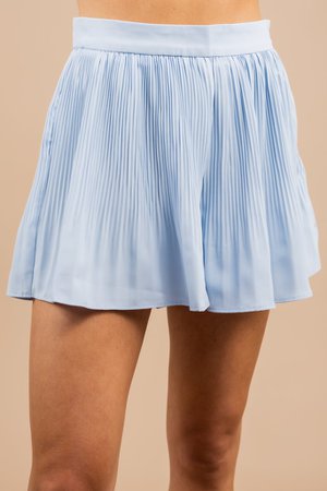 Preppy Soft Blue Shorts - Boutique Shorts – The Mint Julep Boutique