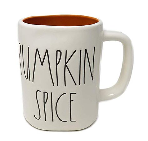 Amazon.com: Rae Dunn/Magenta PUMPKIN SPICE mug with heart on back: Kitchen & Dining
