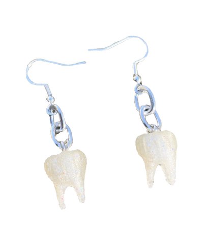 teeth earrings