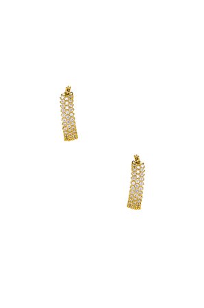 The Three Row Pave Hoops