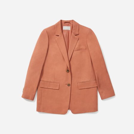 Women’s Cotton-Linen Blazer | Everlane peach