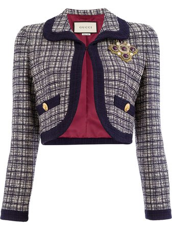 Gucci, Tweed brooch jacket