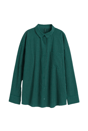Green checkered shirt