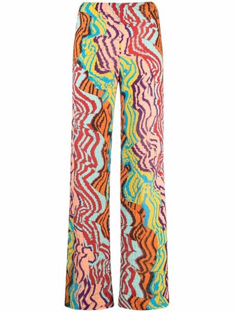 Missoni abstract-print wide-leg trousers - FARFETCH
