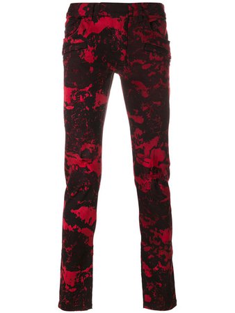 Balmain Skinny Printed Jeans $1,316 - Buy AW17 Online - Fast Global Delivery, Price