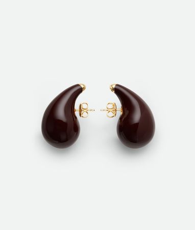 Bottega Veneta Women's Drop Earrings in Merlot. Shop online now.