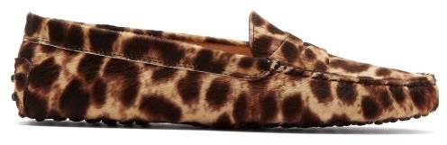 Gommino Leopard Print Loafers - Womens - Leopard