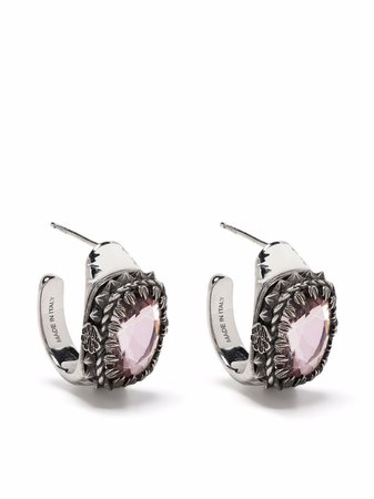 Alexander McQueen jewelled enamel earrings - FARFETCH
