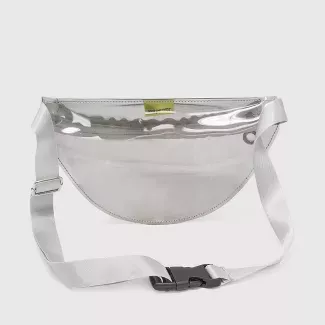 Stella & Max Women's Clear Fanny Pack With Phone Charging Battery - White : Target