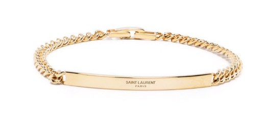 gold chain bracelet, saint laurent
