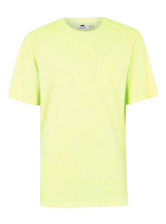 Lime Green Acid Wash T-Shirt - TOPMAN USA