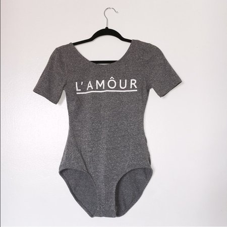 Gray L'amour bodysuit - Google Search