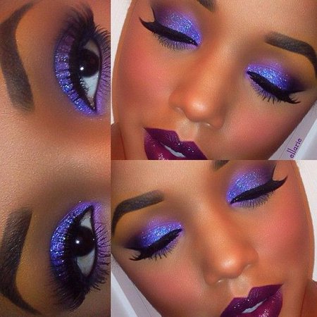 purple makeup african american - Google Search