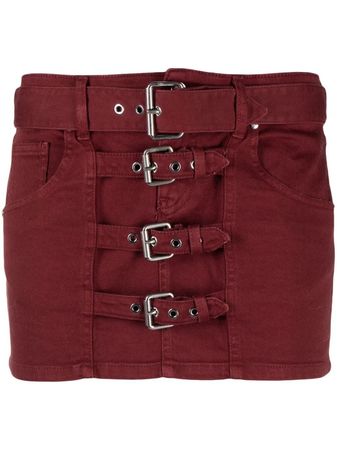 Blumarine buckle-embellished Belted Miniskirt - Farfetch