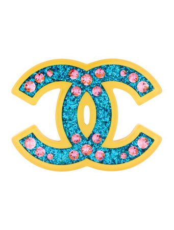 Chanel Strass & Resin CC Brooch - Brooches - CHA327531 | The RealReal