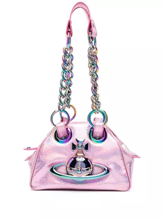 Vivienne Westwood Archive Orb Chain Shoulder Bag In Pink | ModeSens