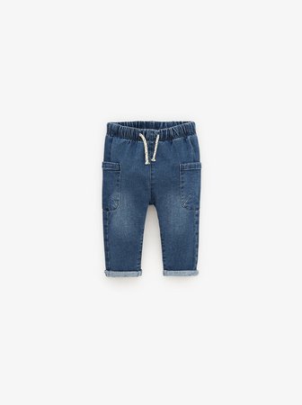 RELAXED FIT JEANS WITH POCKETS-JEANS-BABY BOY | 3 months -5 years-KIDS | ZARA United States