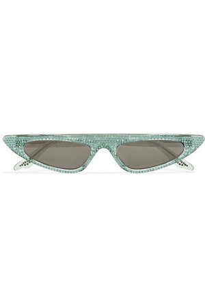 Andy Wolf | Florence crystal-embellished cat-eye acetate sunglasses | NET-A-PORTER.COM