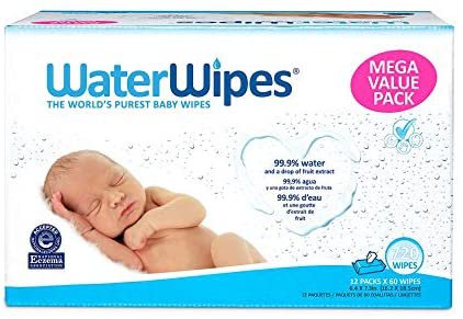 Amazon.com: WaterWipes Unscented Baby Wipes, Sensitive and Newborn Skin, 12 Packs (720 Wipes): Health & Personal Care
