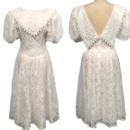 my white jasmine mcclintock / gunne sax prairie dress