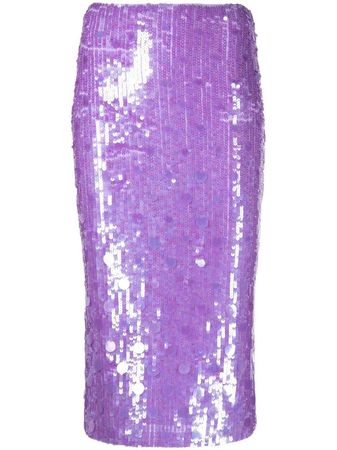 P.A.R.O.S.H. sequin-embellished Pencil Skirt - Farfetch